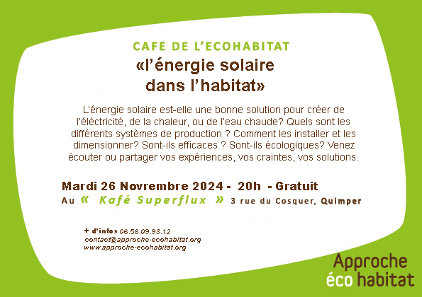 Café écohabitat#5 L'énergie Solaire 3